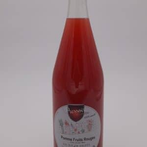 JUS DE POMME FRUITS ROUGES ( FRAISE GRIOTTE CASSIS) 100CL